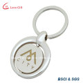 Metal Material Floating Key Chain Spinning Keychain Color Fill Logo